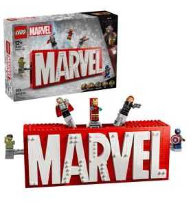 Lego Marvel 76313 Logotipo Marvel y Minifiguras