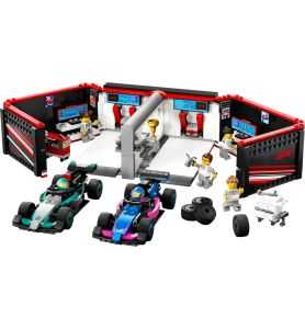 Lego City 60444 Garaje de F1® con Coches Mercedes-AMG y Alpine