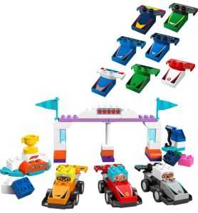 Lego Duplo 10445 Coches de Carreras y Pilotos del Equipo de F1®