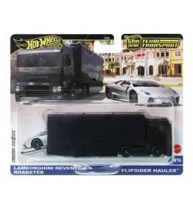 Hot Wheels Premium Team Transport Flipsider Hauler + Lamborghini Reventón...