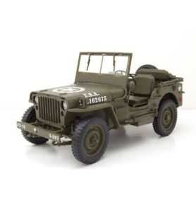 Welly Jeep Willys MB US Army - 1941 - Verde oliva Militar 1/18
