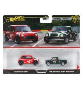 Hot Wheels Premium Pack 2 - Pack Duo Morris Mini + '67 Austin Mini Pickup