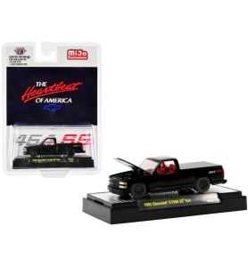 M2 Machines 1992 Chevrolet C1500 SS454 Pick-Up “The Heartbeat of America" Negro