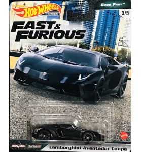Hot Wheels Premium Fast & Furious Euro Fast Lamborghini Aventador Coupé negro...