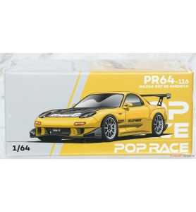 Pop Race Mazda RX-7 (FD3S) Re-Amemiya Widebody Amarillo 1/64
