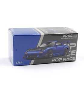 Pop Race Mazda RX-7 (FD3S) Re-Amemiya Widebody Azul Metálico 1/64