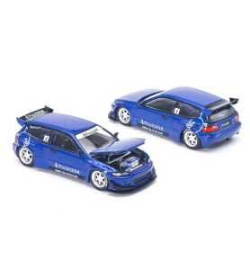 Pop Race Honda Pandem Civic EG6 Azul 1/64