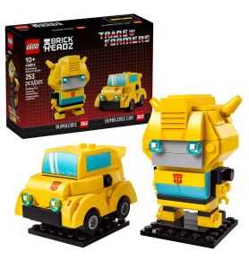 Lego BrickHeadz 40804 Bumblebee: Robot y Vehículo